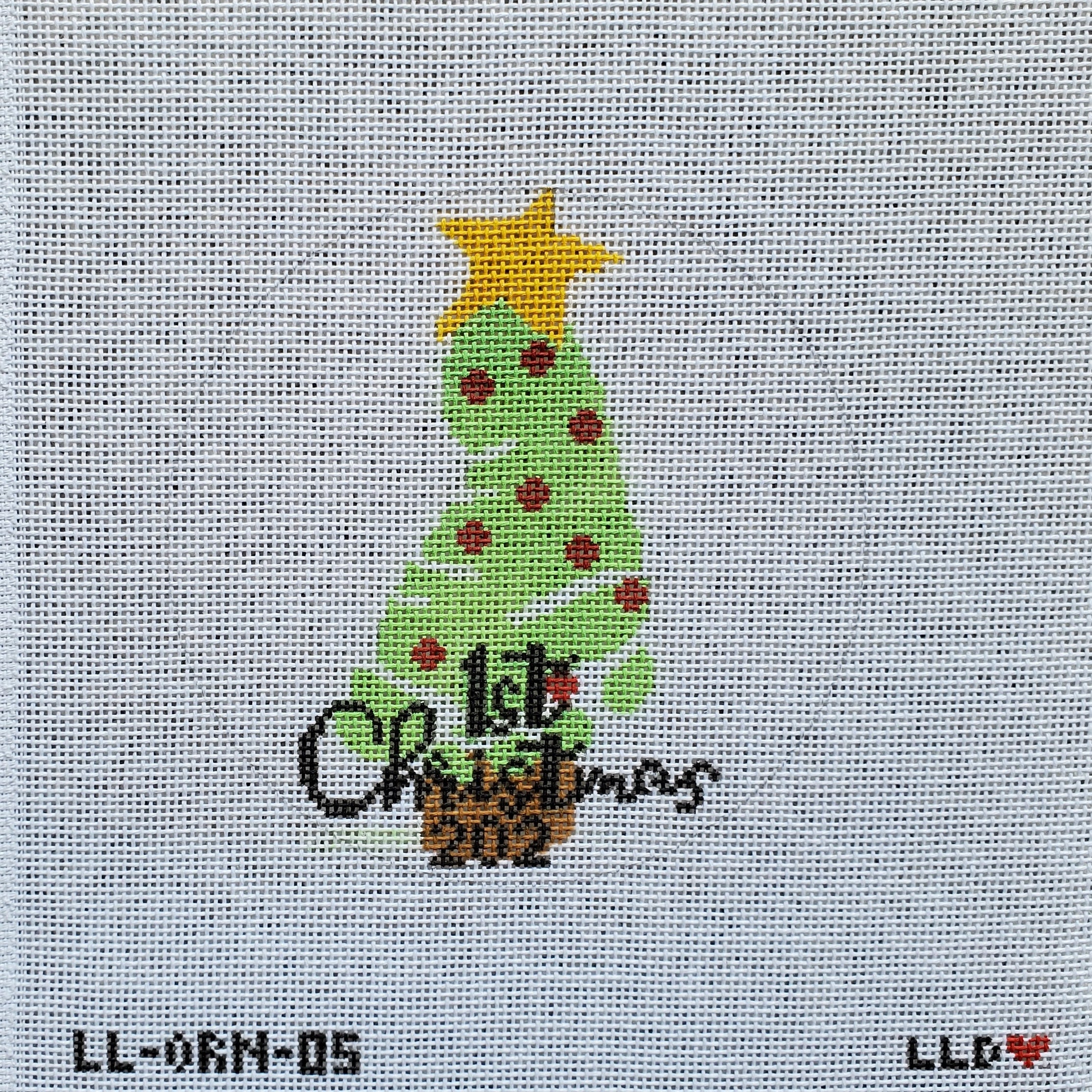 LL-ORN-05 Baby's First Xmas Tree/Foot Green