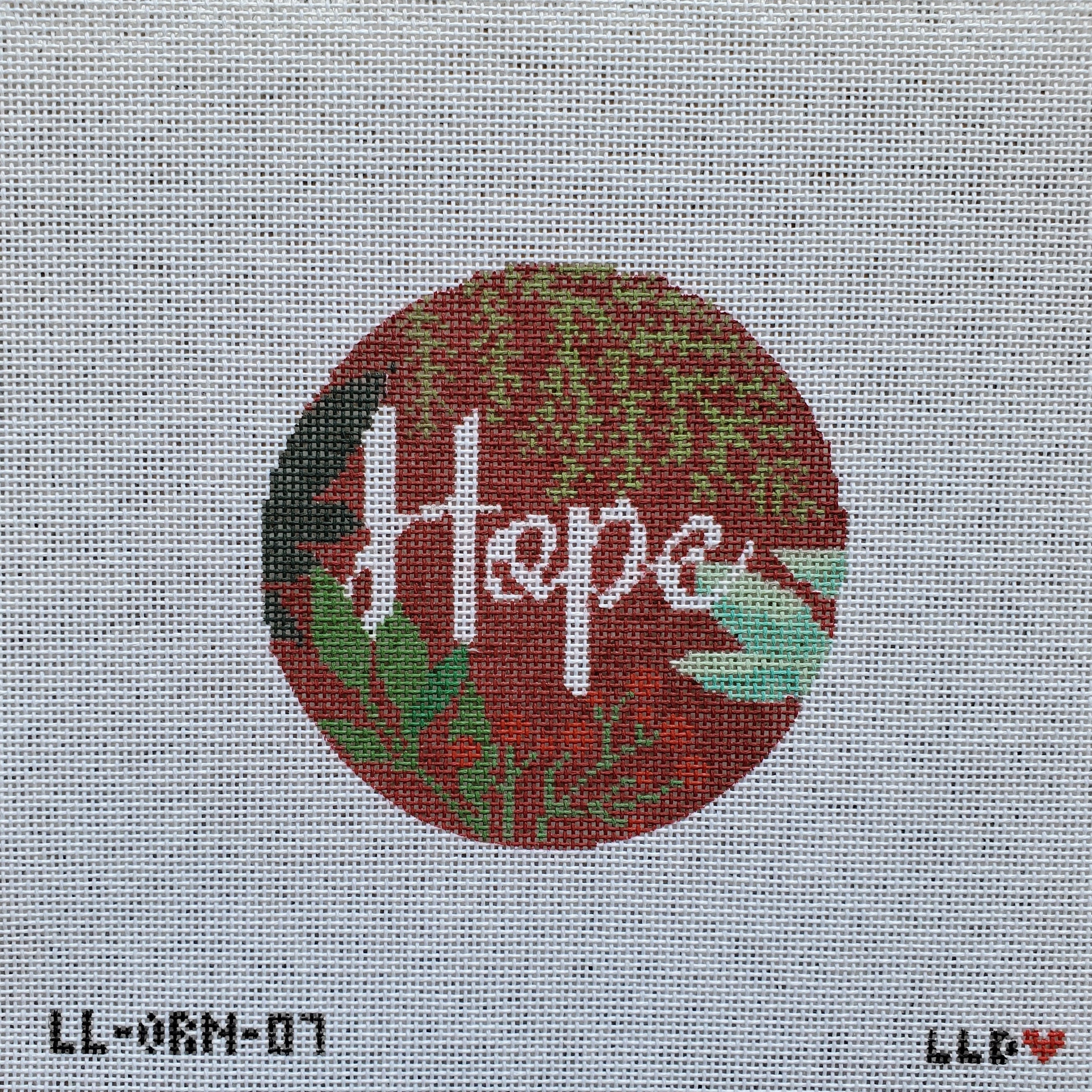 LL-ORN-07 Botanical Hope-- red