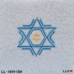 LL-ORN-13a Hanukkah Snowflake