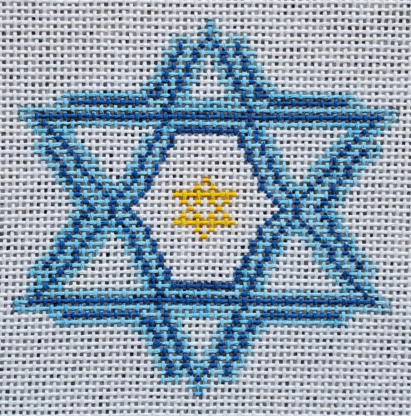 LL-ORN-13b Hanukkah Snowflake