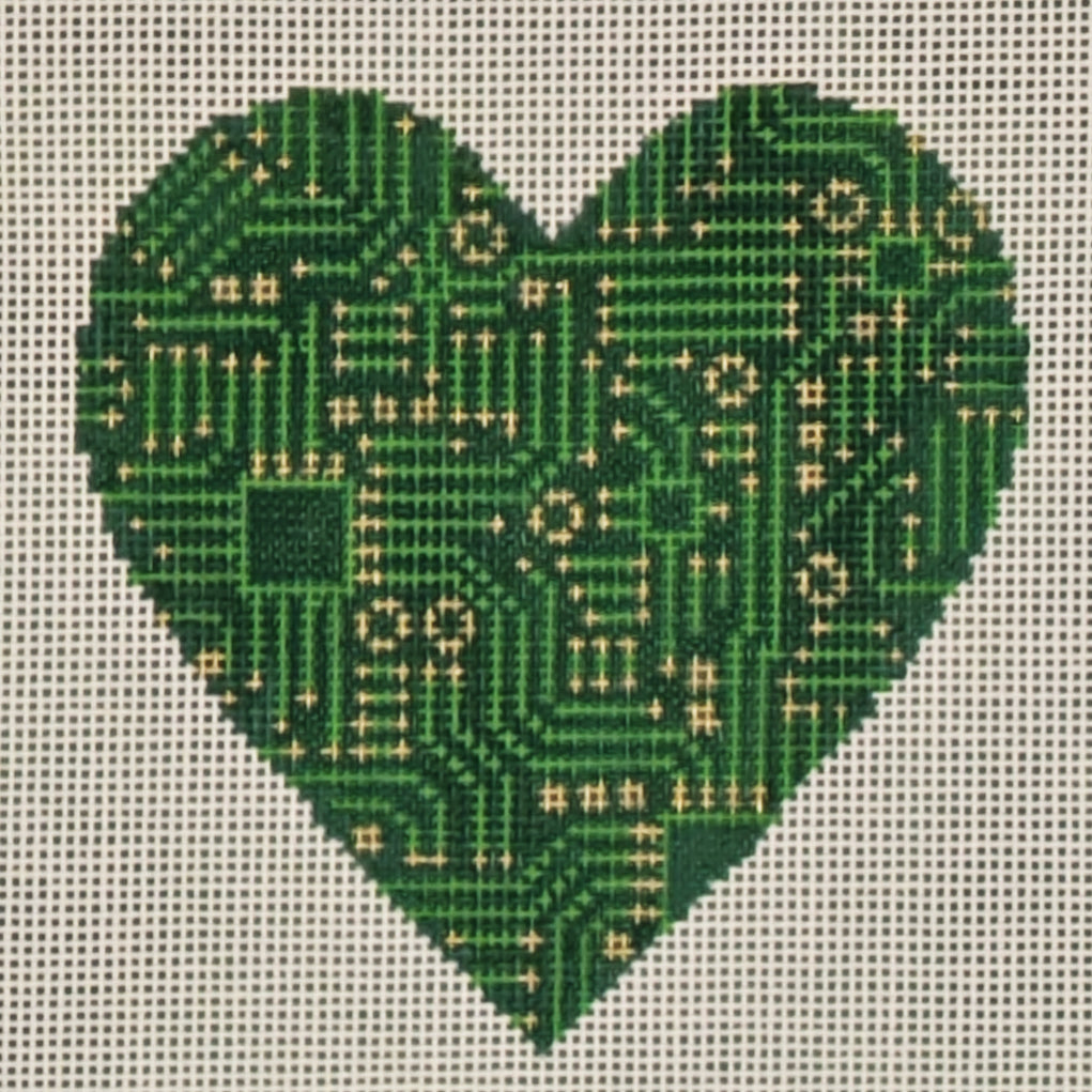 LL-ORN-38 Circuit Board Heart