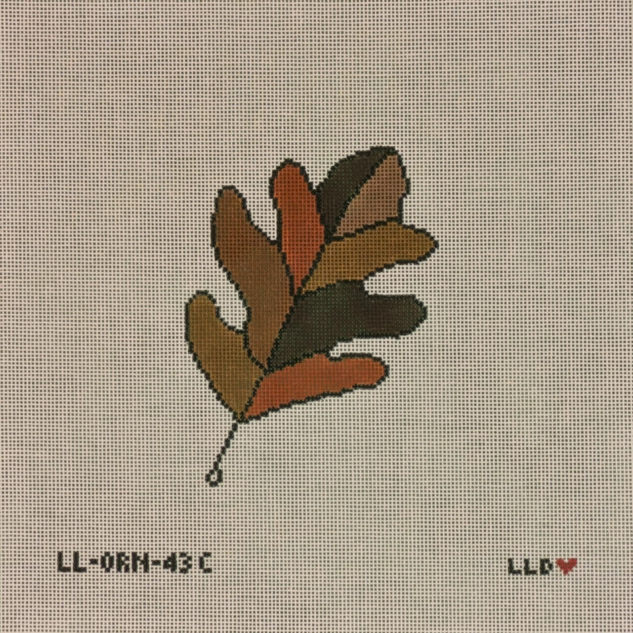 LL-ORN-43C Oak Leaf Browns