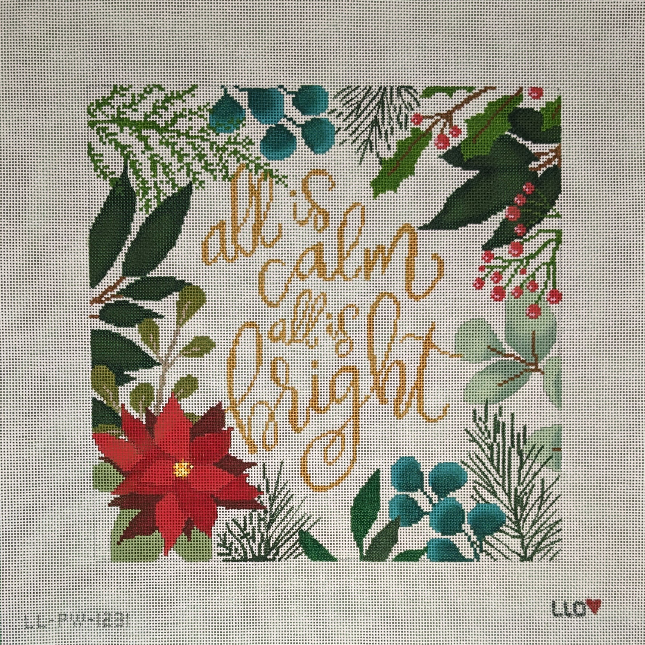 LL-PW-1231 All is Calm Botanical Pillow