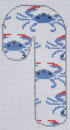 LN-53 Blue Crabs Candy Cane