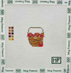 MFN Lightship Basket with Apples Mini Bag Charm