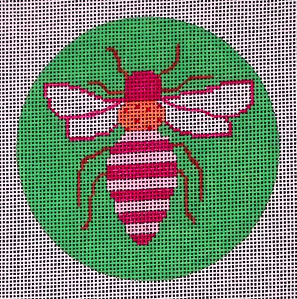 O-070 Bright Bee on Green