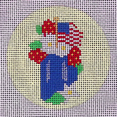 O-077 Patriotic Mason Jar and Flowers
