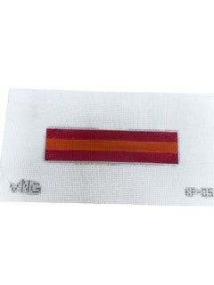 KF04   Pink  & Orange  Stripe Key Fob
