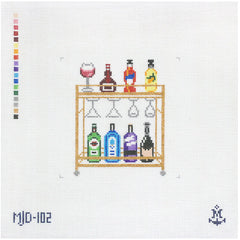 MJD-102 Rainbow Bar Cart
