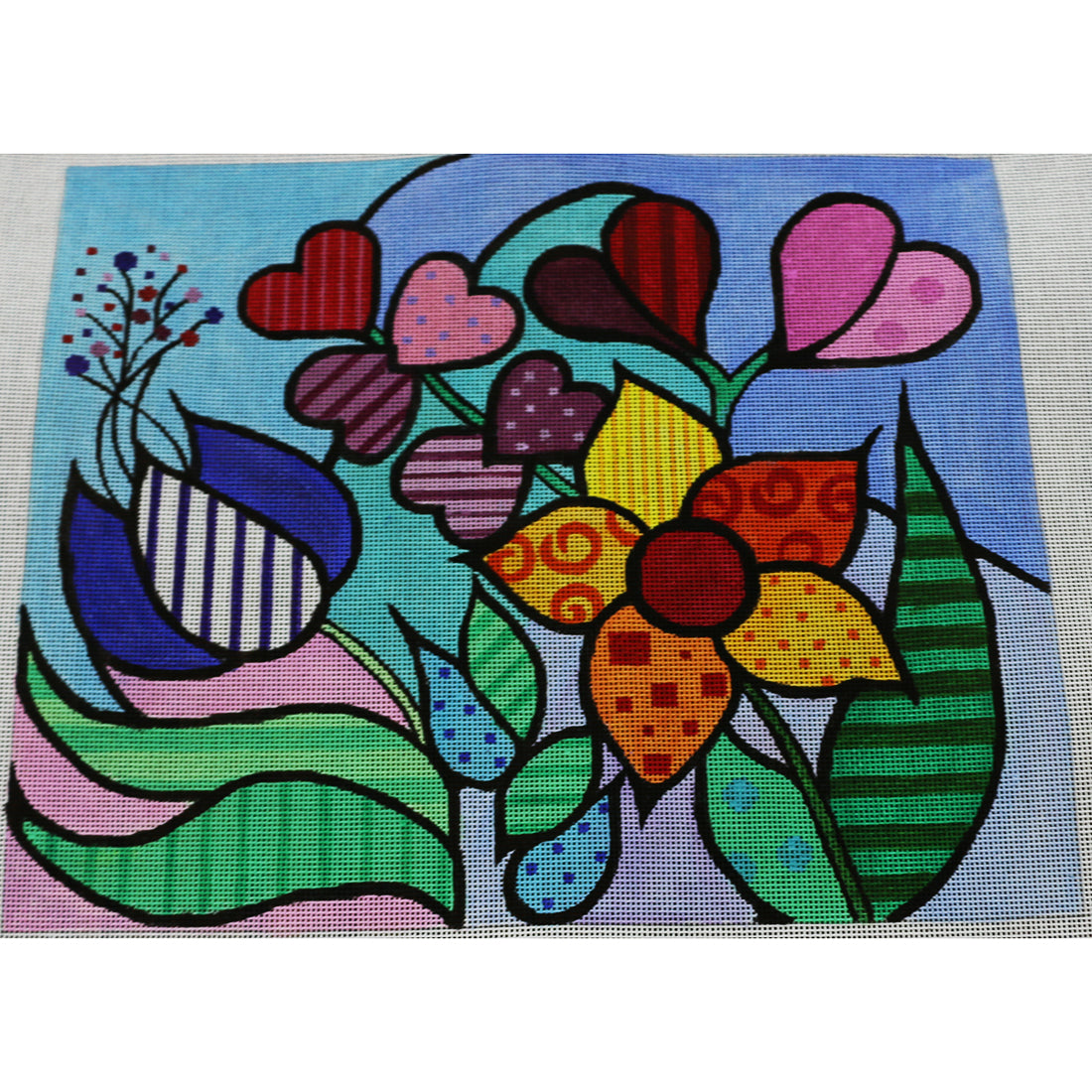 R1202 Flowers and Hearts