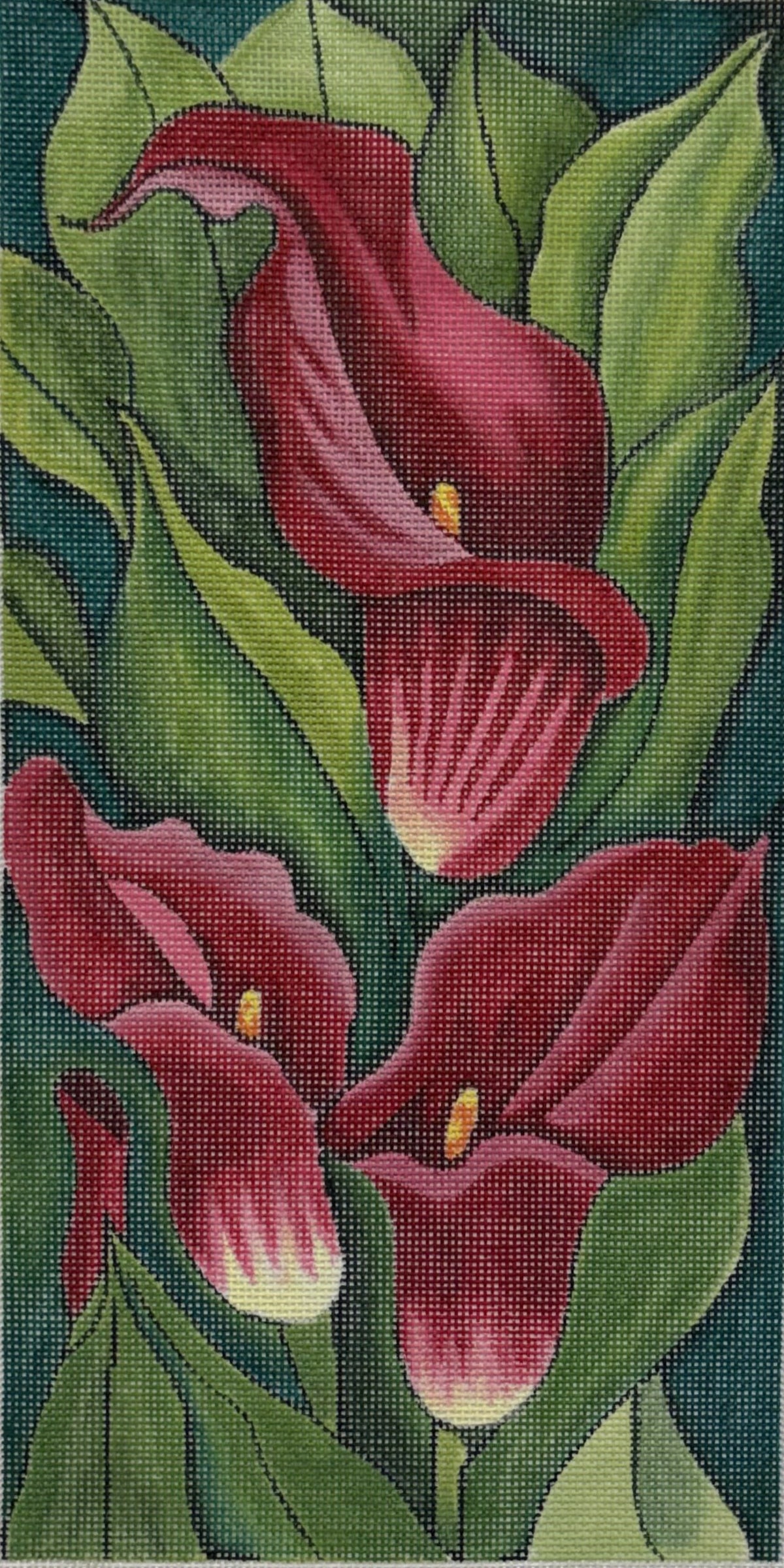 R1243 Dark Pink Calla Lily Trio