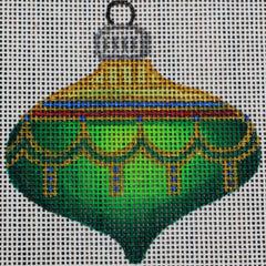 R187 Green/Blue/Red/Gold Ornament