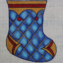 R212 Blue, Red, and Gold Mini Sock