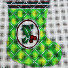 R213 Green Holly Ornament