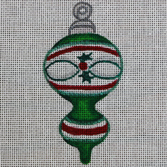 R247 Red, White, and Green Ornament