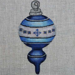 R248 Blue Ornament with Snowflake