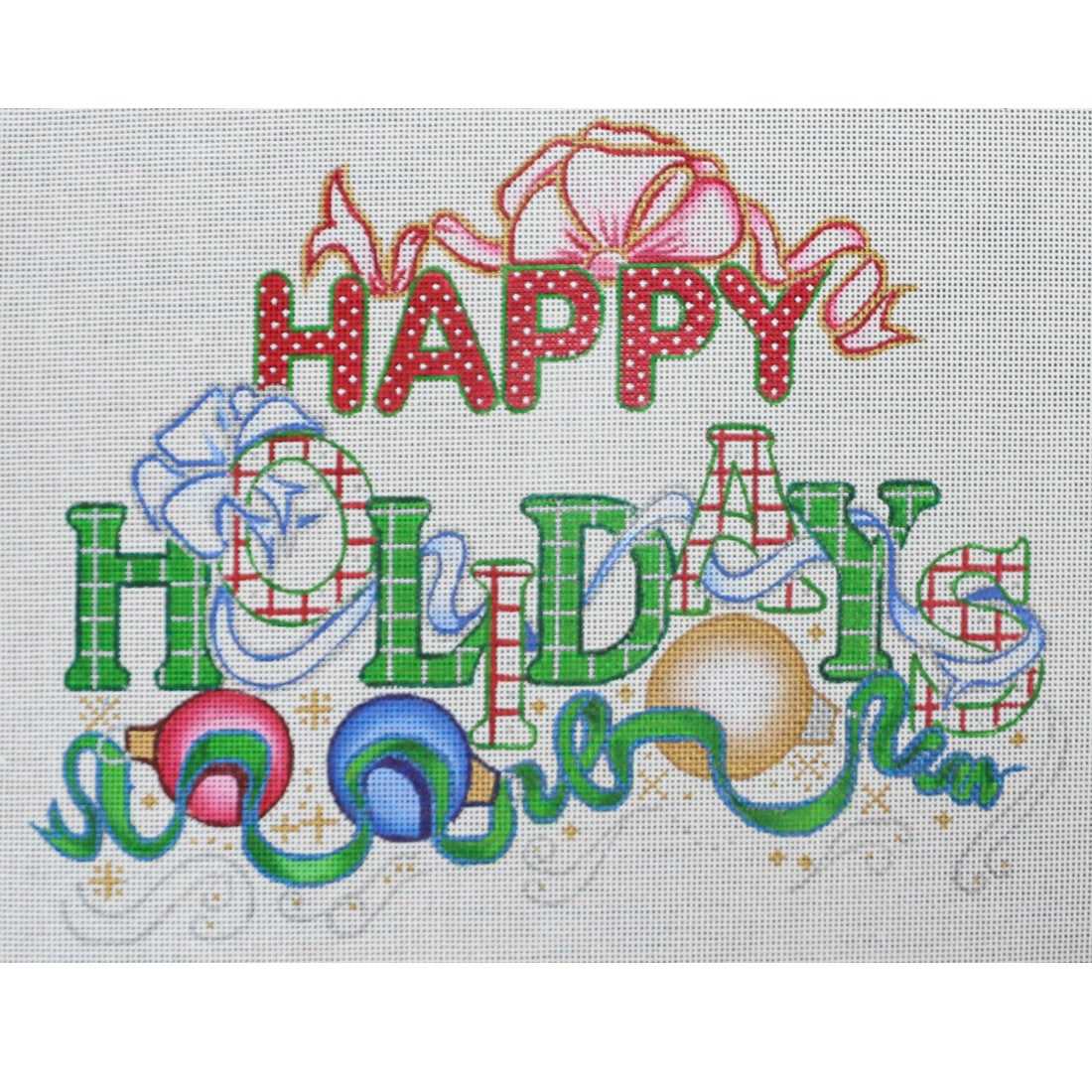 R290 Happy Holiday w/ pink and Blue ribbon