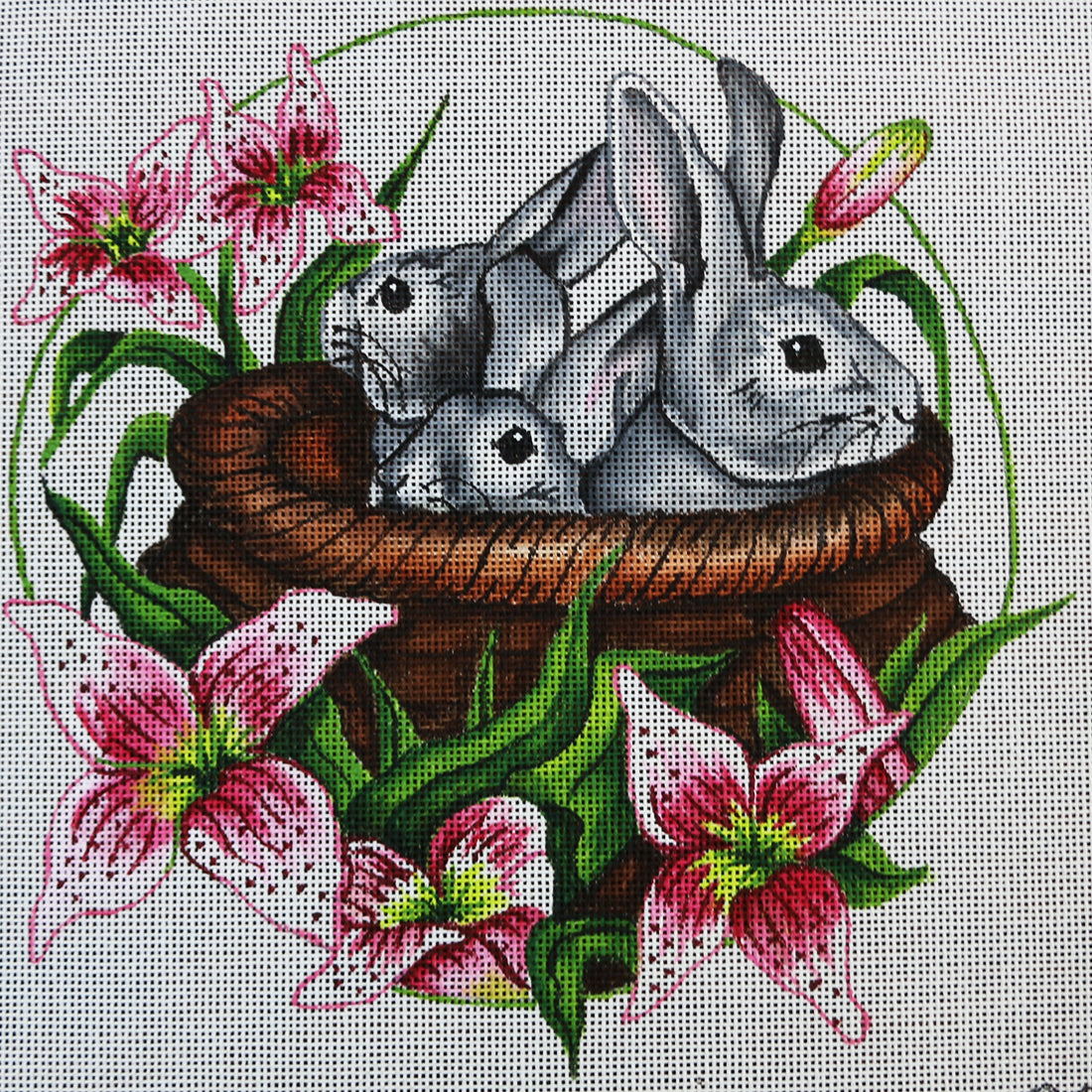 R309 Bunnies in a Basket w/ Stargazers
