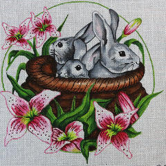 R309 Bunnies in a Basket w/ Stargazers