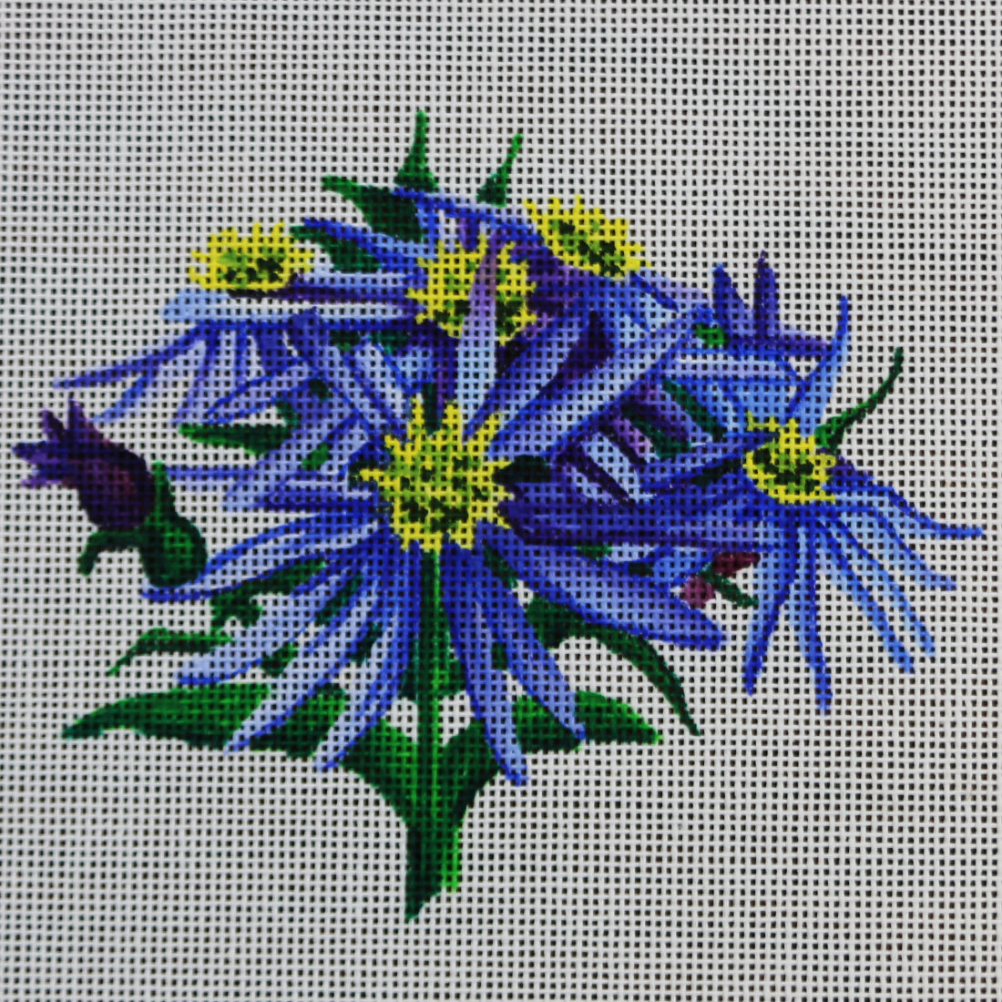 R317 Blue/Yellow Flower