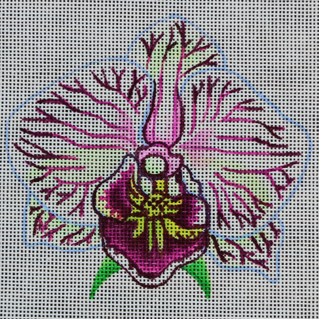 R318 Purple/Yellow Flower