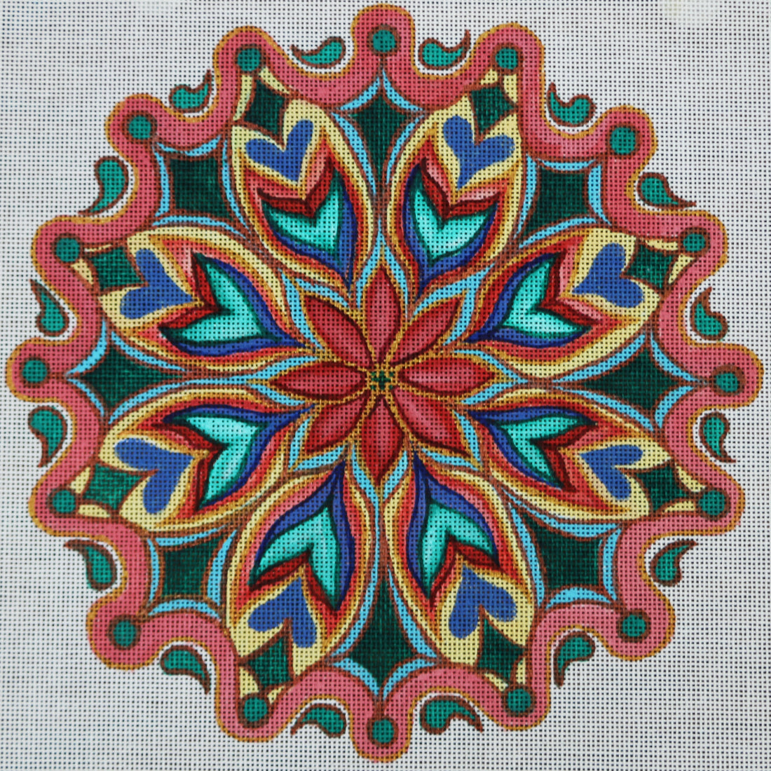 R392 Red Flower Kaleidoscope