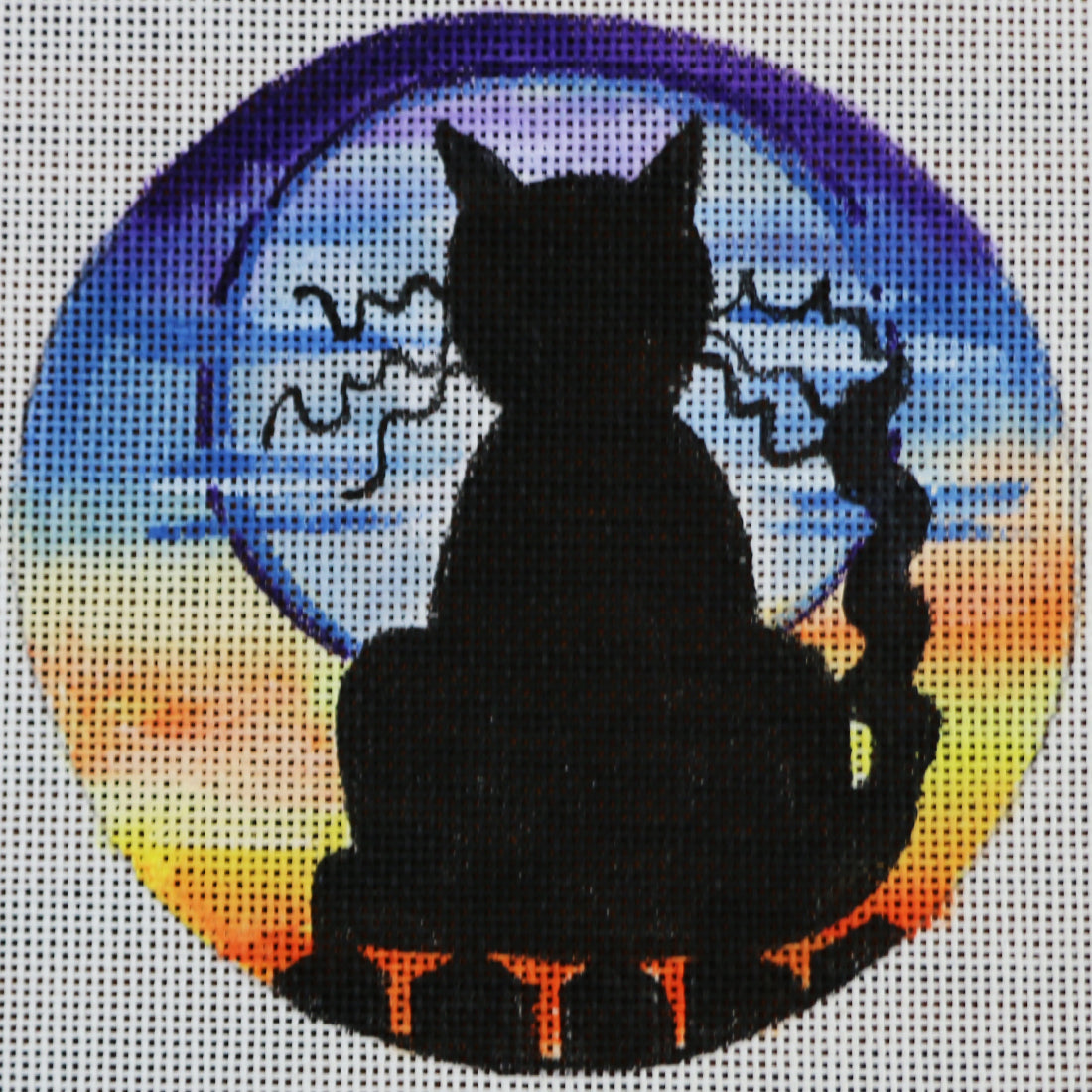 R414 Midnight Cat Silhouette