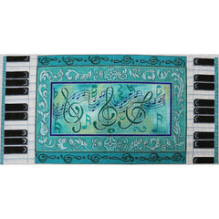 R477 Turquoise Piano Bench