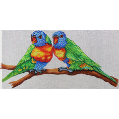 R506 Parrots on A Branch