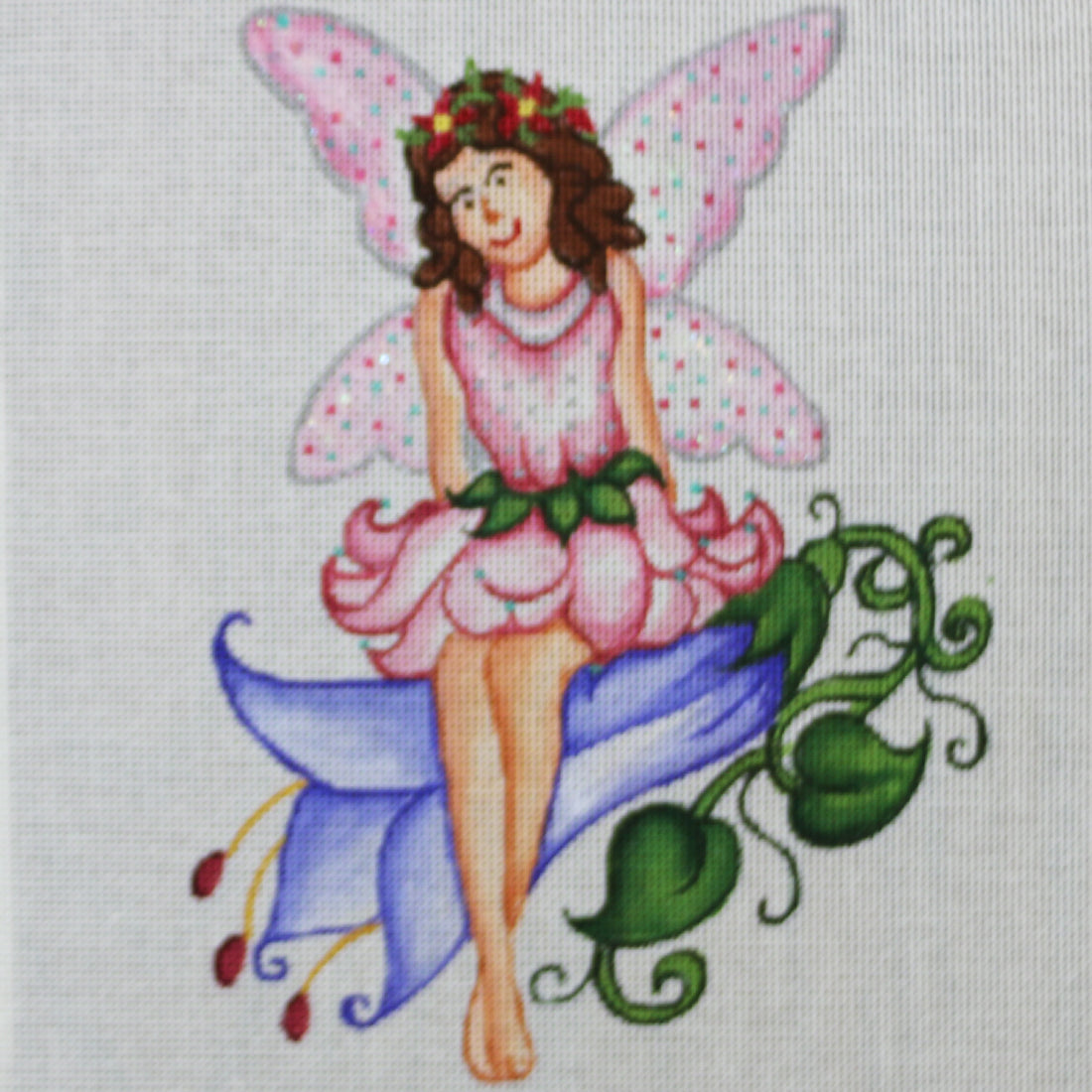 R519 Pink Fairy on a Flower