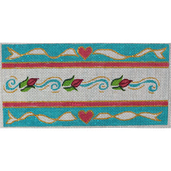 R540 Turquoise,red w/ flowers