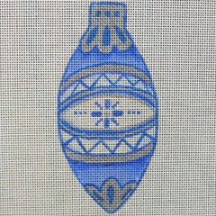 R604 Blue and Silver Ornament