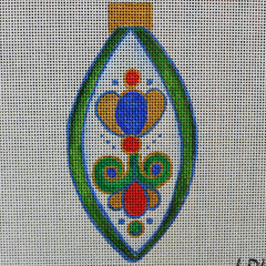 R606 Green/Blue Ornament