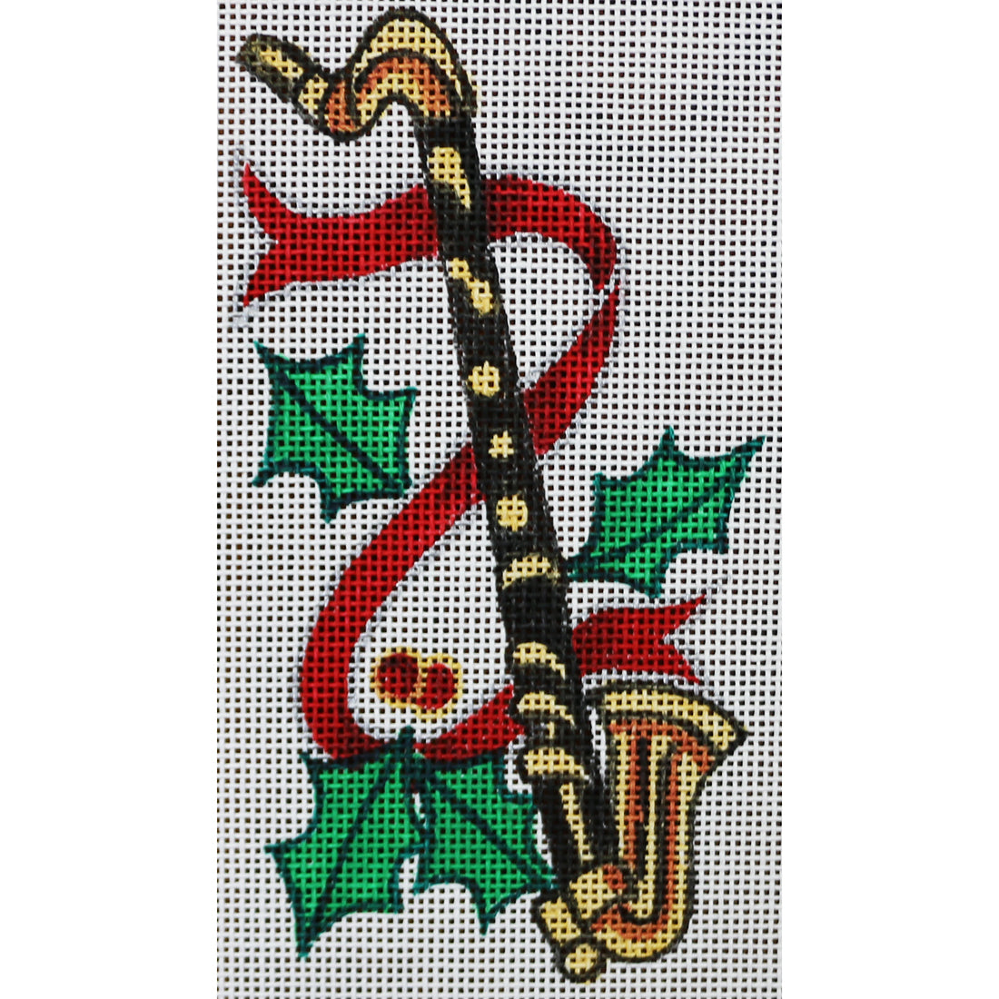 R634 Bass Clarinet w/Holly and Berries