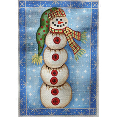 R638 Blue/Silver Elongated Snowman