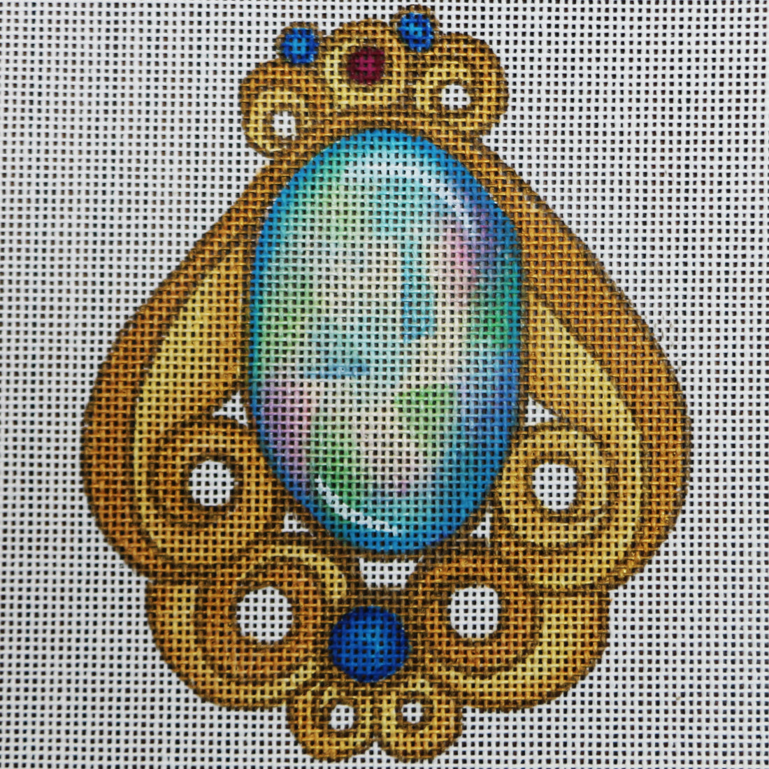 R65 Gold/Blue/Green Brooch