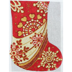 R664 Red/Gold Mini Stocking