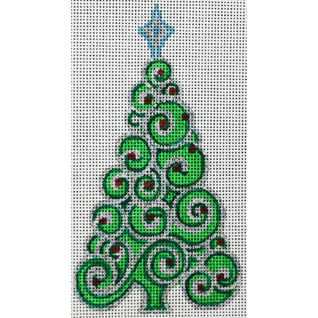 R675 Green/Silver Tree w/Red
