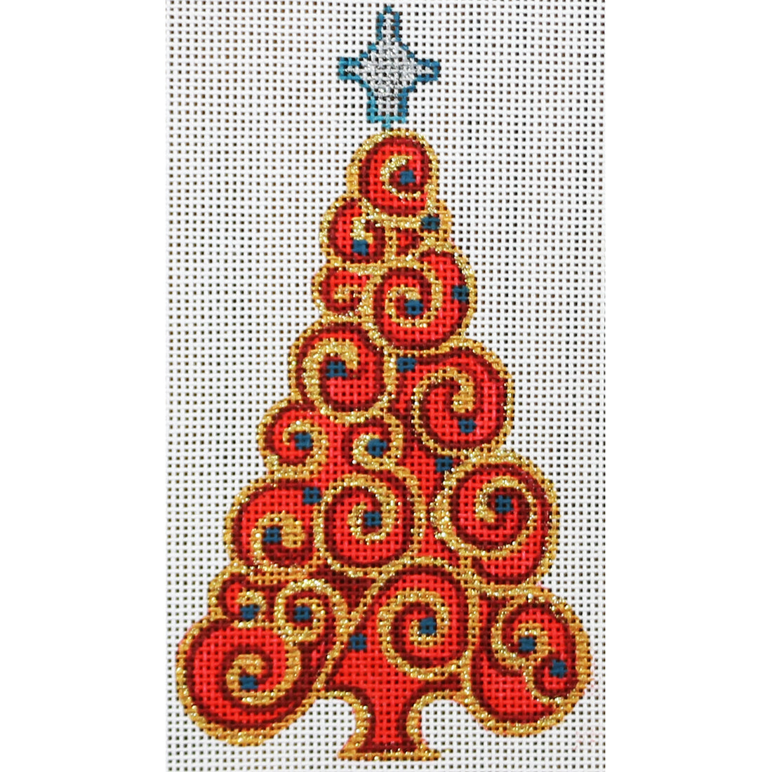 R676 Red/Gold Tree w/Blue