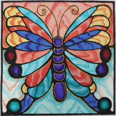 R769 Multi colored butterfly