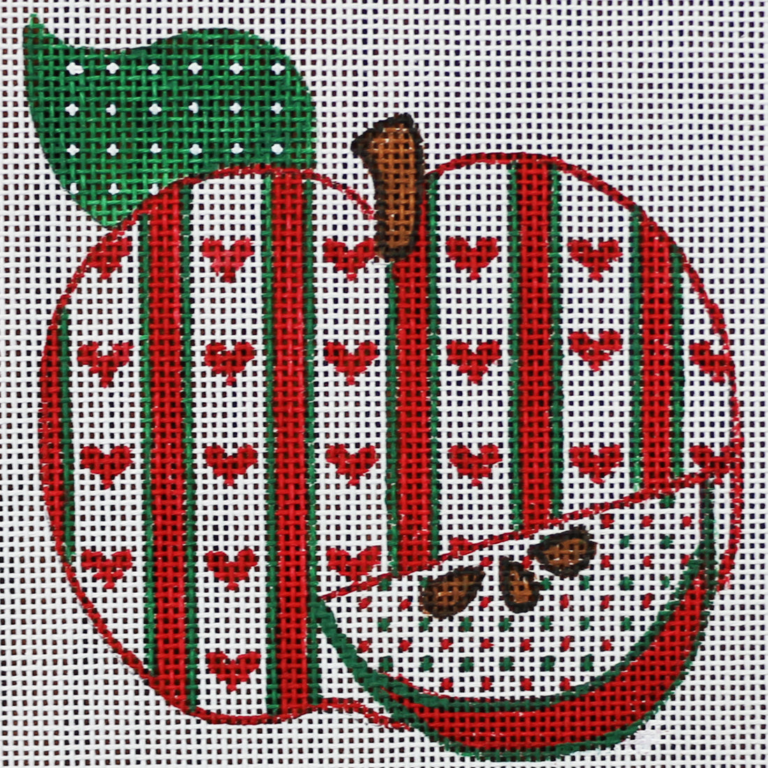 R776 Red and White Striped Apple