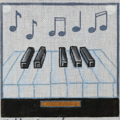 R800 Piano with Music Notes Square