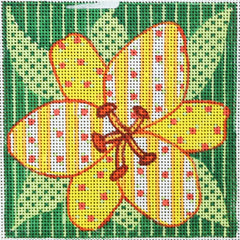 R801 Patchwork Yellow and Green flower