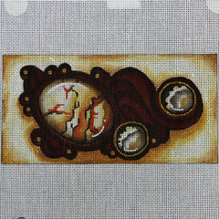 R84 Brown/Black/Orange Brooch