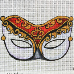 R873 Red, black, and gold mask