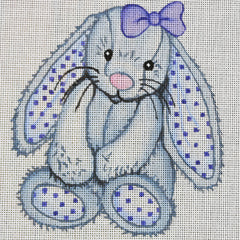 R991 Blue Bunny with Pink Bow