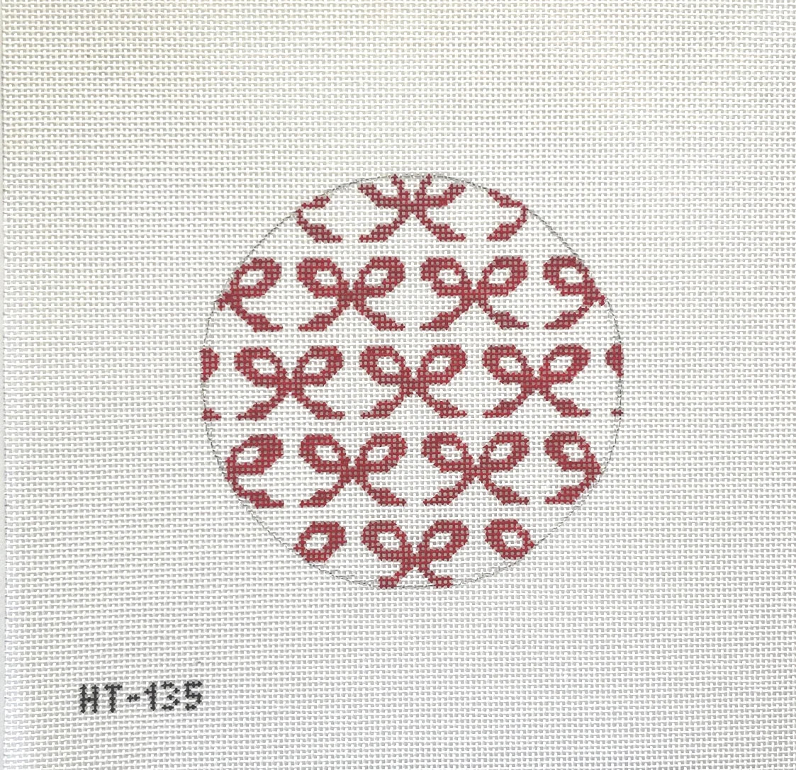 Hello Tess HT135 Red Bows Round