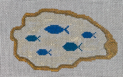 O-28 School of Fish Oyster Shell