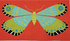 ZE772 Aqua and Lime Butterfly