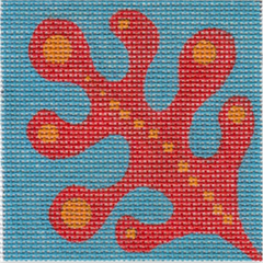 ZE632 Red Oak Leaf Square